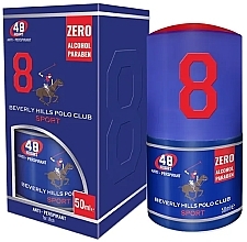 Fragrances, Perfumes, Cosmetics Beverly Hills Polo Club Sport No 8 - Roll-On Deodorant