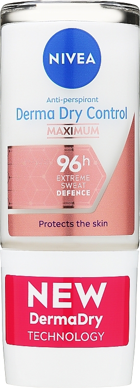 Roll-On Deodorant - Nivea Derma Dry Control Maximum Antiperspirant — photo N7
