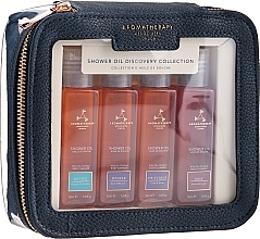 Fragrances, Perfumes, Cosmetics Set - Aromatherapy Associates Mini Shower Oil Travel & Discovery Collection (sh/oil/4x50ml + pouch)	