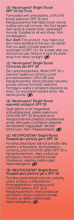 Facial Gel Fluid - Neutrogena Bright Boost SPF 30 Gel Fluid — photo N3