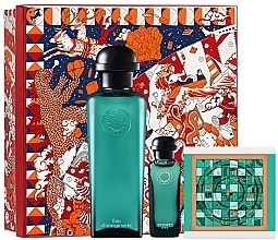 Fragrances, Perfumes, Cosmetics Hermes Eau D`Orange Verte - Set (edc/100ml + edc/7.5ml + soap/50g)