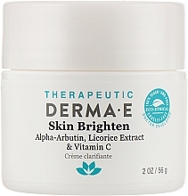 Fragrances, Perfumes, Cosmetics Zinc Brightening Face Cream - Derma E Therapeutic Topicals Skin Lighten Cream