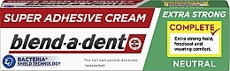Extra Strong Neutral Dentures Adhesive Cream - Blend-A-Dent Super Adhesive Cream — photo N3