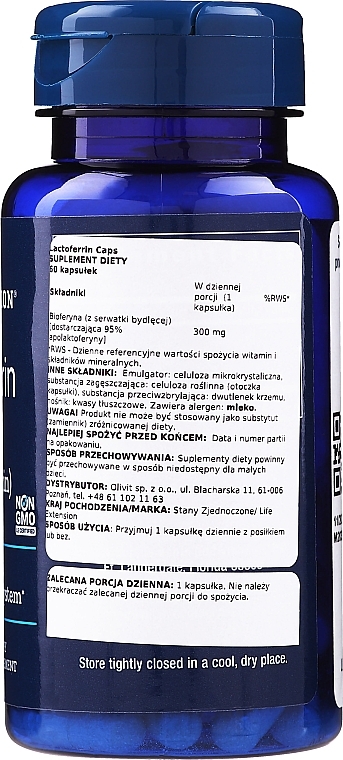 Dietary Supplement "Lactoferrin" - Life Extension Lactoferrin — photo N2