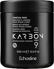 Fragrances, Perfumes, Cosmetics Activated Charcoal Hair Mask - Echosline 9 Charcoal Mask