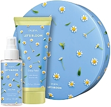Fragrances, Perfumes, Cosmetics Set - Pupa Let's Bloom Daisy Field Kit (sh/milk/200ml + scent/water/100ml)