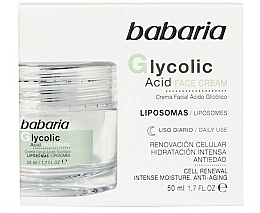 Fragrances, Perfumes, Cosmetics Glycolic Acid Renewing Face Cream - Babaria Glycolic Acid Renewing Face Cream