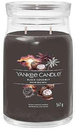 Scented Candle in Jar 'Black Coconut', 2 wicks - Yankee Candle Black Coconut — photo N2