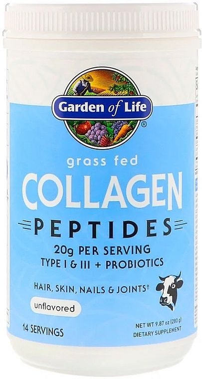 Collagen Peptides, unflavored, powder - Garden of Life — photo N1