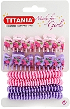 Elastic Hair Band & Clip Set - Titania Made For Girls — photo N1