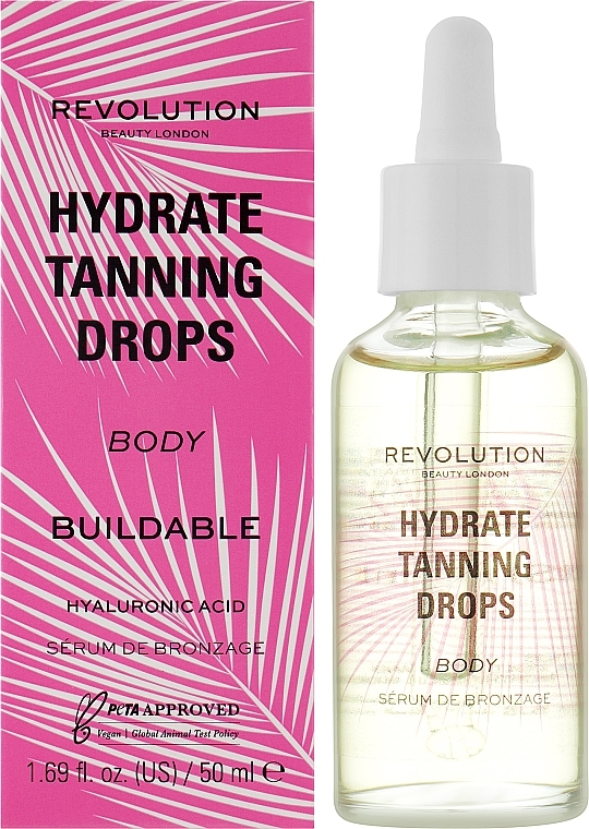 Body Tanning Drops - Makeup Revolution Beauty Hydrate Tanning Drops Body — photo N4