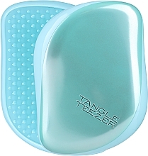 Hair Brush - Tangle Teezer Compact Styler Frosted Teal Chrome — photo N1