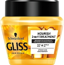 Weak & Fragile Hair Mask - Gliss Kur Oil 8 Oils Nutritive Mask — photo N1