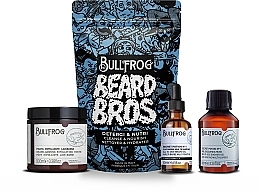 Set - Bullfrog Beard Bros Cleanse & Nourish Kit (scr/100 ml + oil/50 ml + sh/gel/100 ml) — photo N1