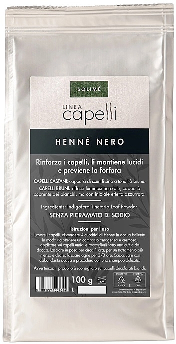 Hair Henna - Solime Capelli Henne Nero — photo N1