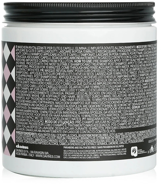 Detoxifying Natural Hair and Scalp Mask - Davines The Purity Circle — photo N4