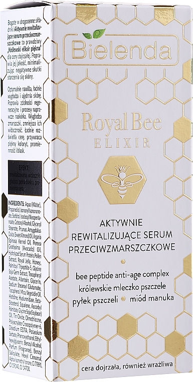 Active Revitalizing Anti-Wrinkle Serum - Bielenda Royal Bee Elixir — photo N1