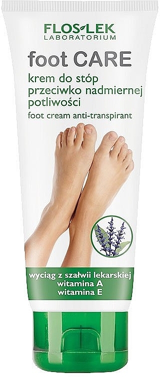 Foot Antiperspirant-Cream - Floslek Foot Cream-Antitranspirant — photo N1