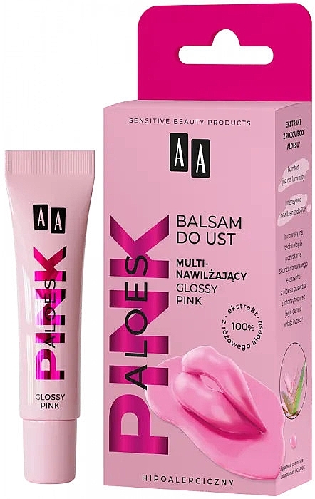 Multi-Moisturizing Lip Balm - AA Aloes Pink Multi-Moisturizing Lip Balm — photo N1