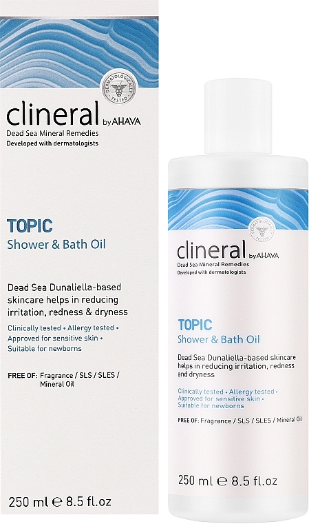 Bath & Shower Oil - Ahava Clineral Topic Shower & Bath Oil — photo N2