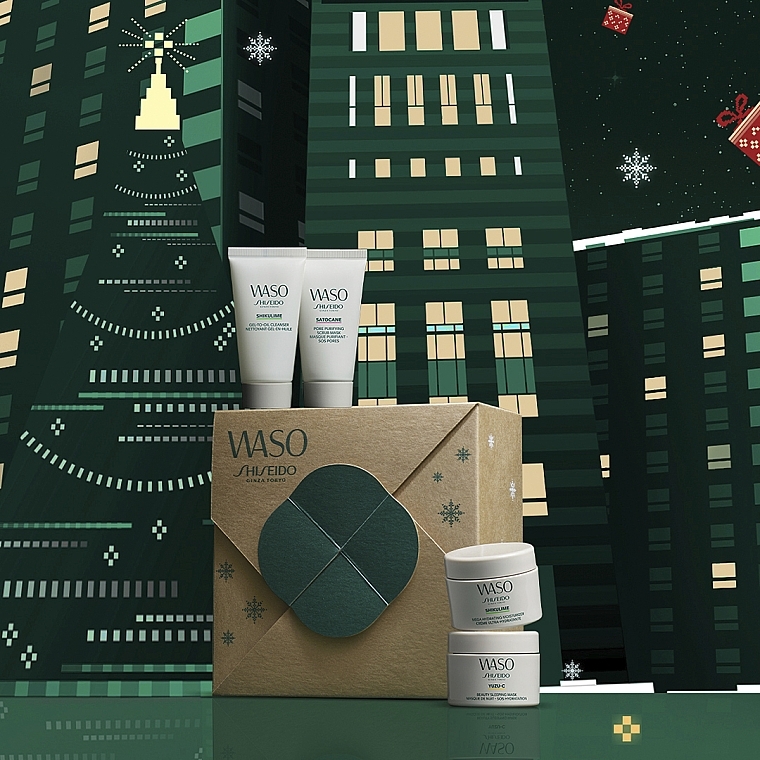 Set - Shiseido Waso Holiday Kit (mask/30ml + gel/30ml + mask/15ml + cr/15ml) — photo N3