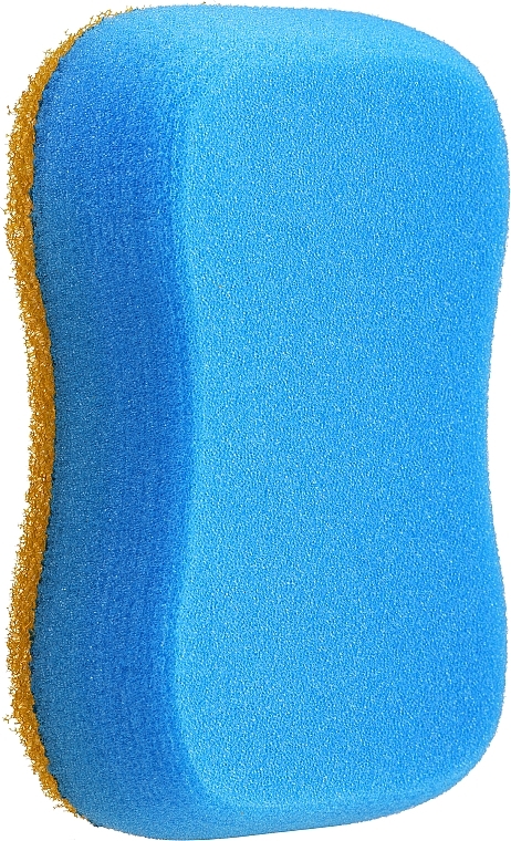 Anti-Cellulite Bath Sponge, yellow-blue - LULA — photo N1