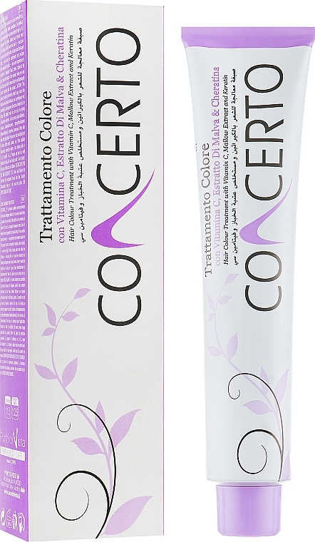 Cream Color with Vitamin C, Mallow Extract & Keratin - Punti Di Vista Concerto Color Treatment — photo N1