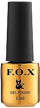 Fragrances, Perfumes, Cosmetics Nail Gel Polish, 6 ml - F.O.X Gel Polish Gold Pigment