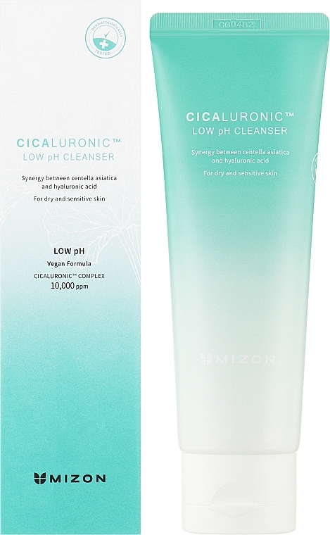 Face Cleansing Foam with Low pH - Mizon Cicaluronic Low Ph Cleanser — photo N2