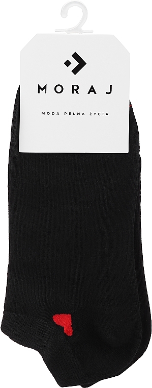 Valentine Gift Socks with Heart, 1 pair, black - Moraj — photo N1