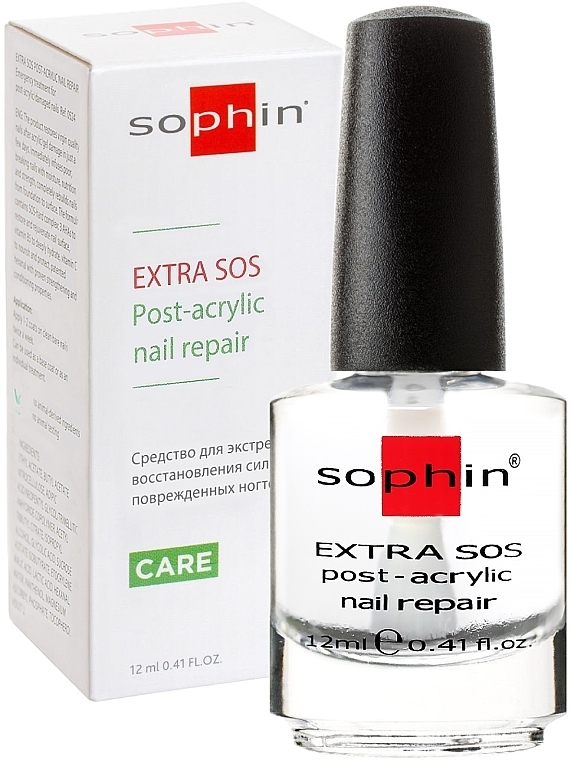 SOS Repair Treatment for Extra Damaged Nails - Sophin Extra SOS Post-Acrylic Nail Repair — photo N6