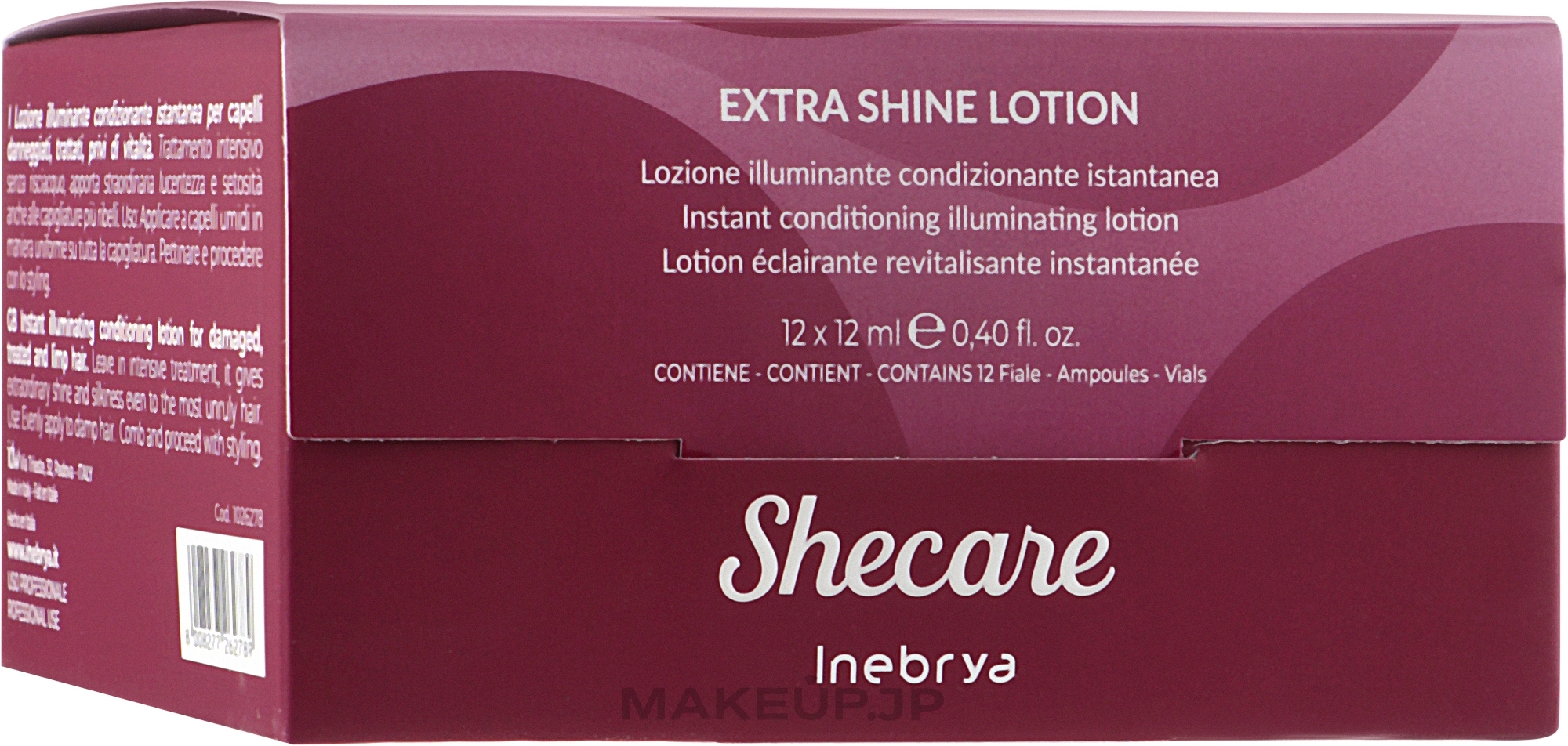Extra Shine Hair Lotion - Inebrya She Care Extra Shine Lotion — photo 12 x 12 ml