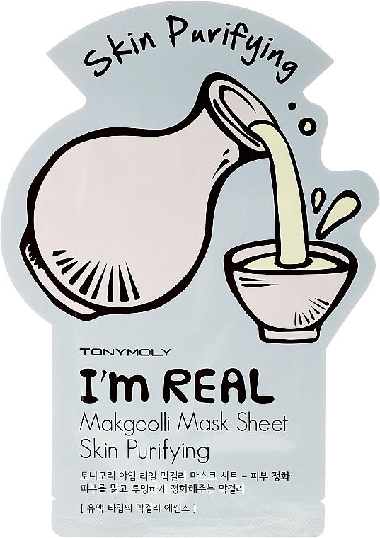 Facial Sheet Mask - Tony Moly I'm Real Makgeolli Mask Sheet — photo N4