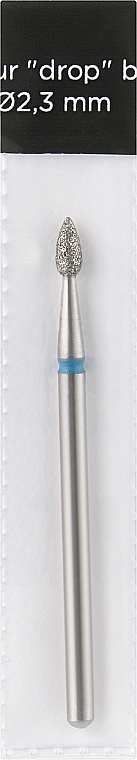 Nail File Drill Bit, bullet, 2,3 mm, blue - Head The Beauty Tools — photo N1