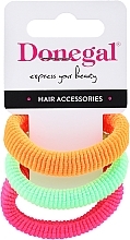 Fragrances, Perfumes, Cosmetics Hair Ties 3 pcs, FA-5680, pink, orange, light green - Donegal