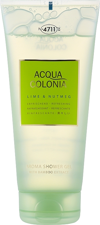 Maurer & Wirtz 4711 Aqua Colognia Lime & Nutmeg - Shower Gel — photo N2