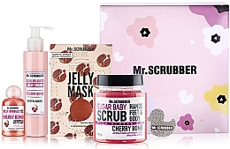 Fragrances, Perfumes, Cosmetics Set - Mr.Scrubber Cherry Care (b/scr/300g + b/cr/150ml + f/mask/60ml + sh/gel/50ml)