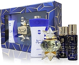 Fragrances, Perfumes, Cosmetics Ajmal Qasida - Set (edp/60 ml + h/mist/30 ml + b/mist/50 ml + powder/80 g)