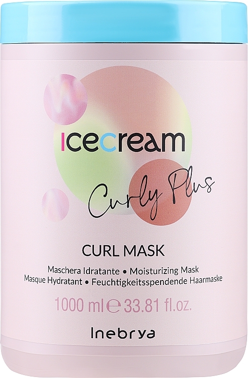 Wavy Hair Mask - Inebrya Ice Cream Curl Plus Curl Mask — photo N3