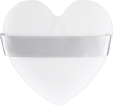 Fragrances, Perfumes, Cosmetics Velour Powder Buff 'Heart', white - Top Choice