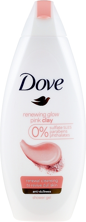 Pink Clay Shower Cream-Gel - Dove Renewing Glow Pink Clay Shower Gel — photo N1