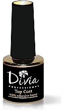 Fragrances, Perfumes, Cosmetics Nail Top Coat, sticky layer - Divia Top Coat with adhesive layer