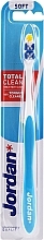 Toothbrush Total Clean, Soft, blue - Jordan Total Clean Soft — photo N1