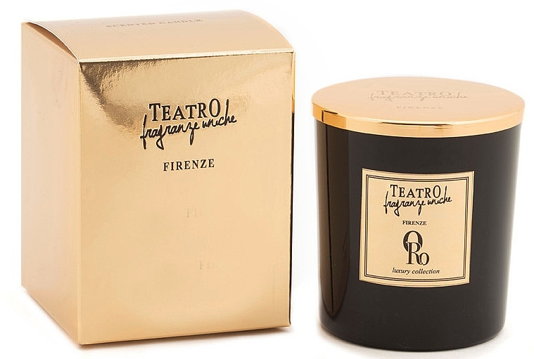 Scented Candle - Teatro Fragranze Uniche Luxury Collection Oro Scented Candle — photo N3