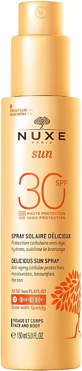 Face & Body Sun Milk Spray - Nuxe Sun Spray SPF30 — photo N1