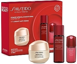 Fragrances, Perfumes, Cosmetics Set - Shiseido Benefiance Power Wrinkle Smoothing (f/cream/30ml + essence/30ml + conc/10ml)