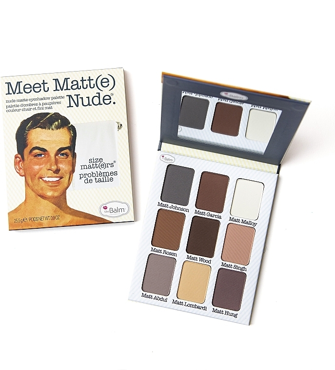 Eyeshadow Palette - TheBalm Meet Matt(e) Nude Matte Eyeshadow Palette — photo N2