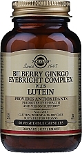 Fragrances, Perfumes, Cosmetics Dietary Supplement "Blueberry, Ginkgo & Eyebright Eye Health Complex with Lutein" - Solgar Bilberry Ginkgo Eyebright Complex Plus Lutein