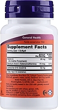 Coenzyme Q10, 50 mg, 50 softgels - Now Foods CoQ10 With Selenium & Vitamin E — photo N2