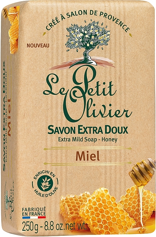 Extra Mild Soap with Honey Extract - Le Petit Olivier Extra mild soap Honey — photo N2